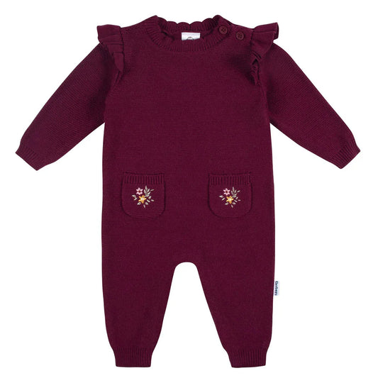 Gerber - Knit Romper - Flowers