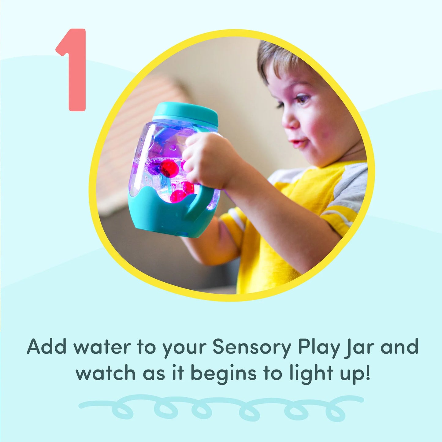 Glo Pals - Sensory Play Jar - Pink
