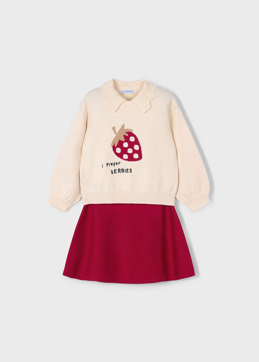 Mayoral - 2 pce Skirt Set - Red
