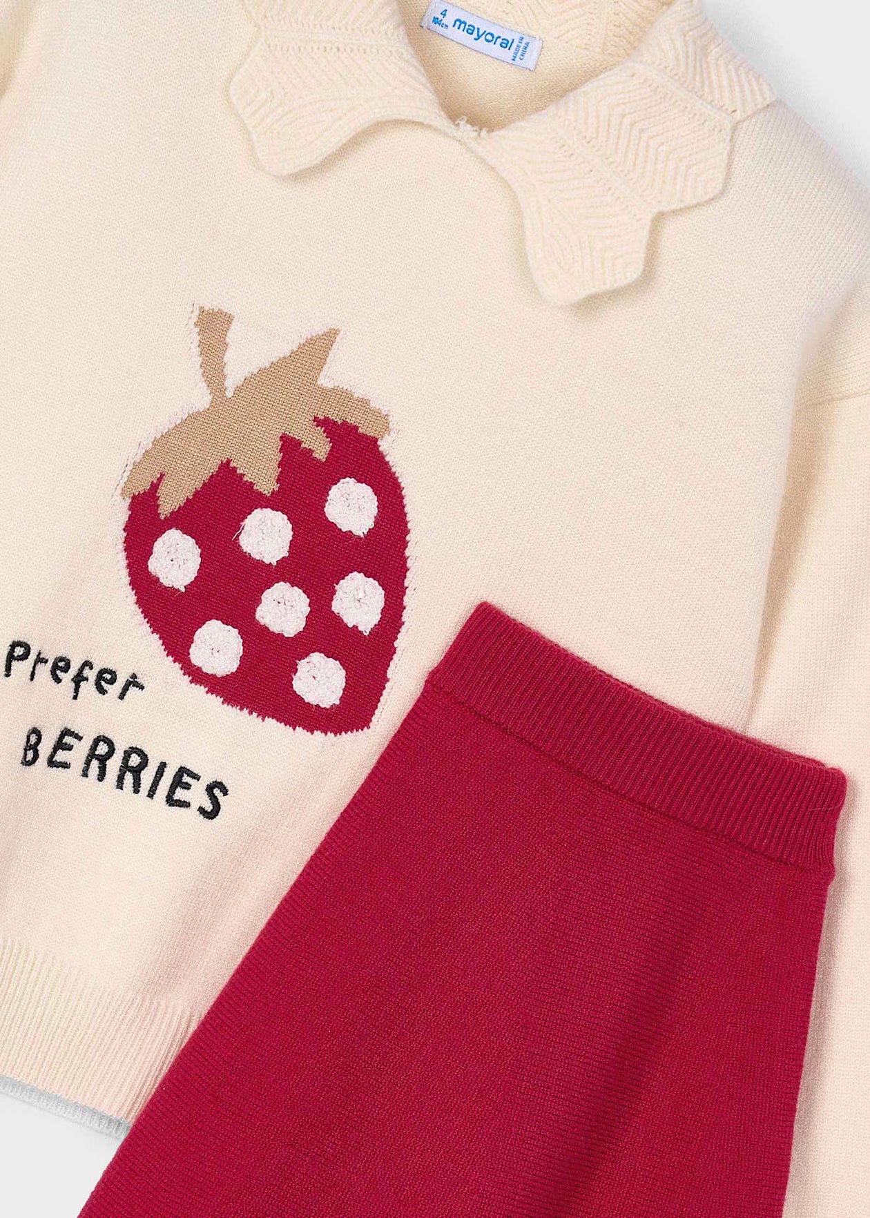Mayoral - 2 pce Skirt Set - Red