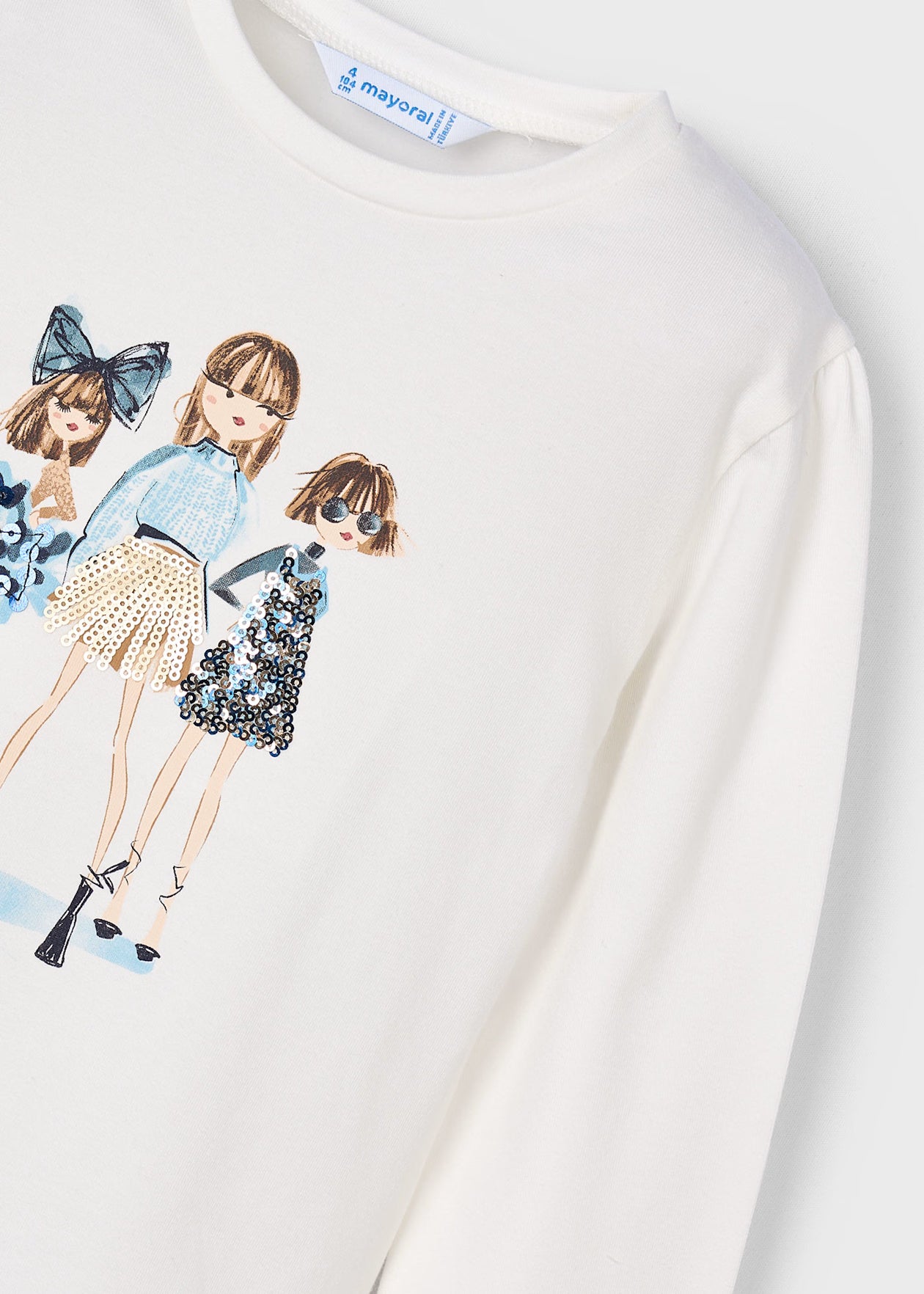 Mayoral - Long Sleeve T-Shirt - Cream