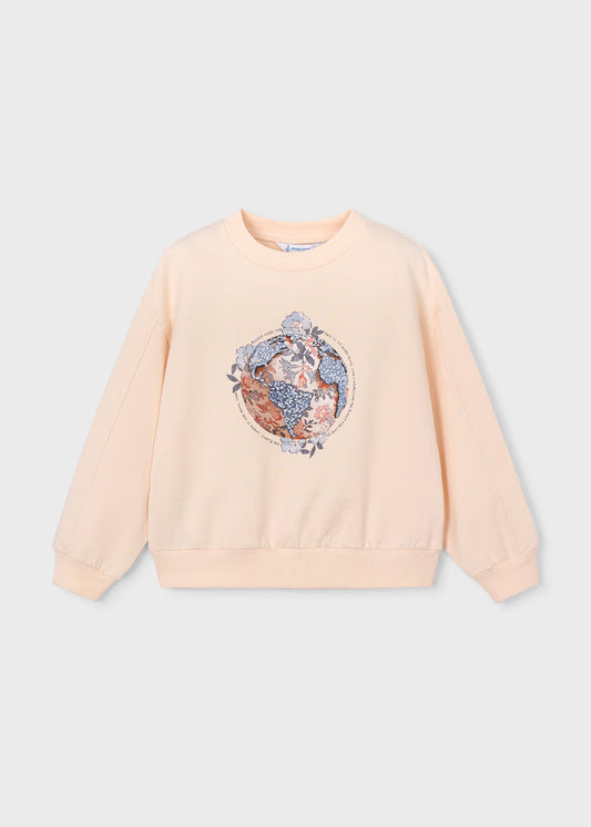 Mayoral - Graphic Sweatshirt - Salmon