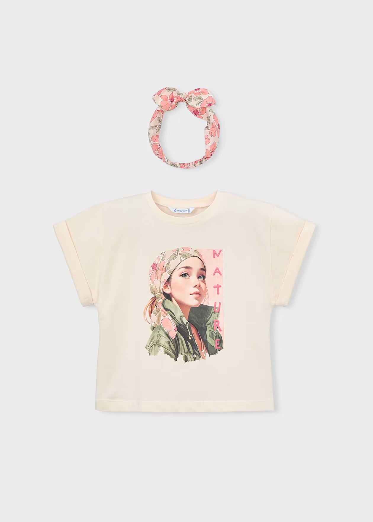 Mayoral - Printed Shirt with Top - Mandarin