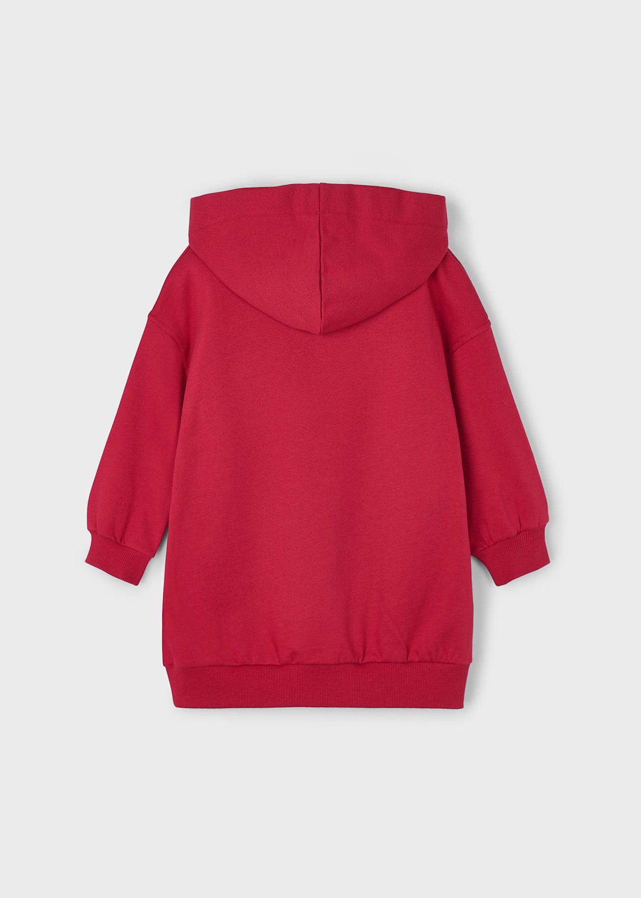Mayoral - Long Sleeve Hooded Dress - Red