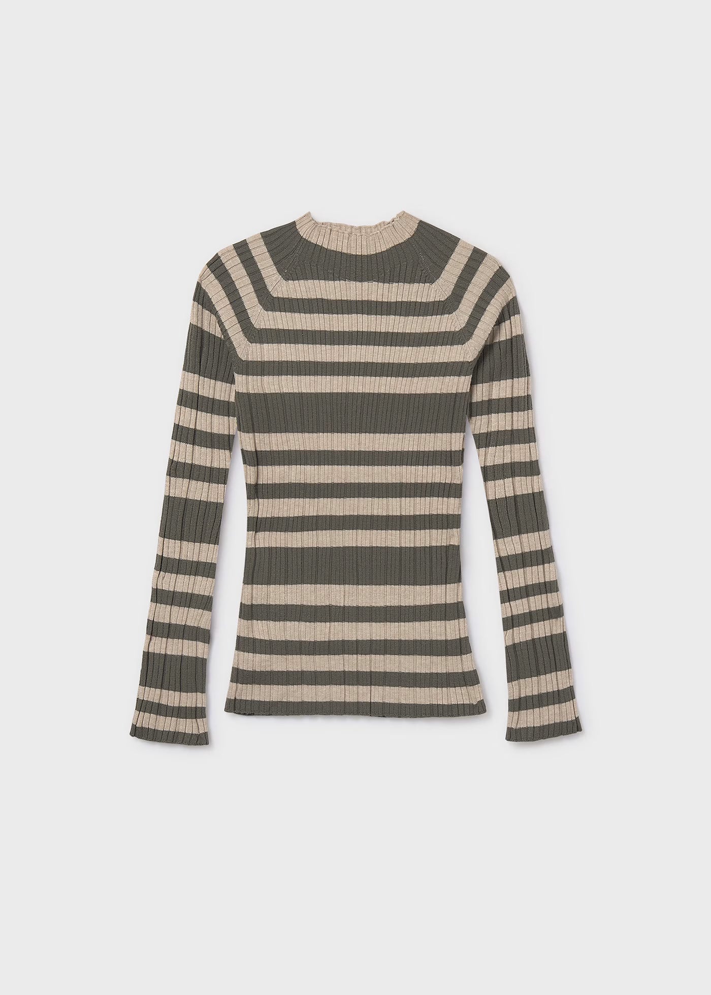 Mayoral - Ribbed Mock Neck Sweater - Hunter Green