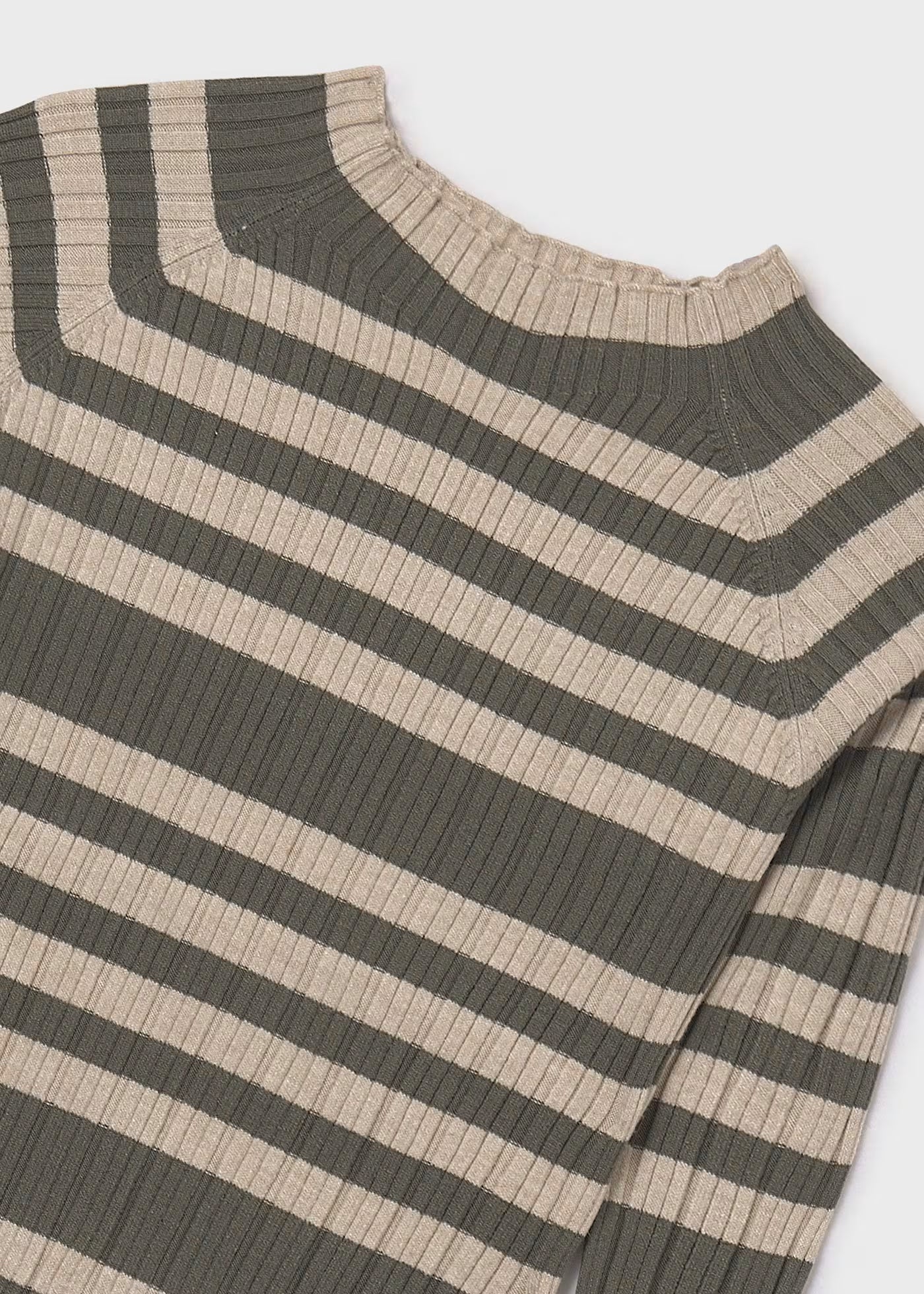 Mayoral - Ribbed Mock Neck Sweater - Hunter Green