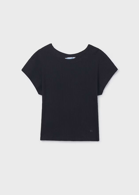 Mayoral - Ribbed Tshirt - Black