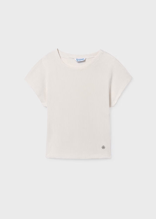Mayoral - Ribbed Tshirt - Bone