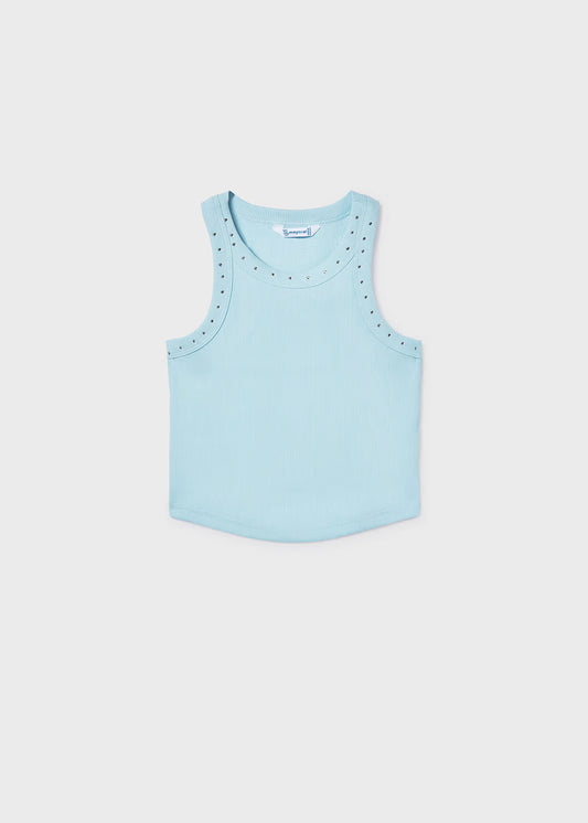 Mayoral - Ribbed Tank Top - Aqua