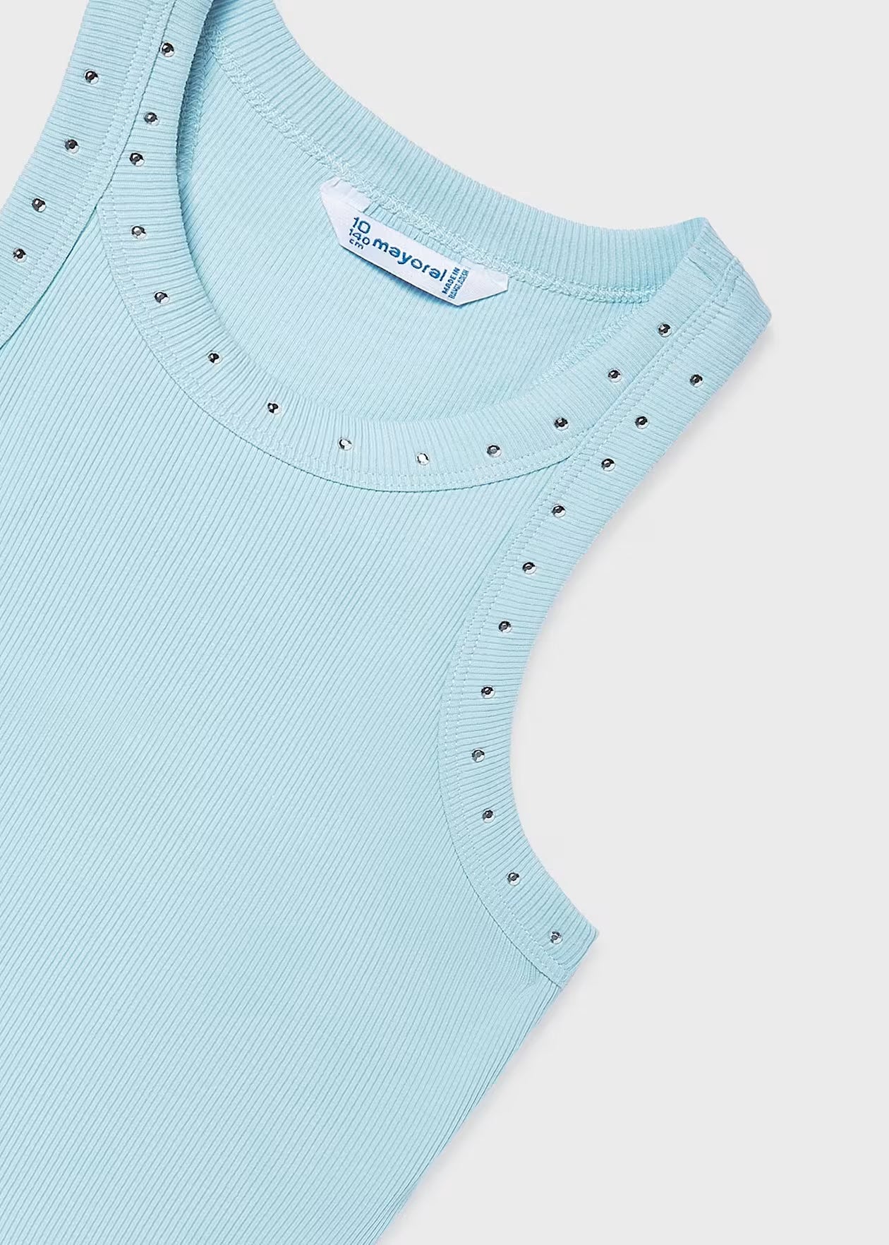 Mayoral - Ribbed Tank Top - Aqua