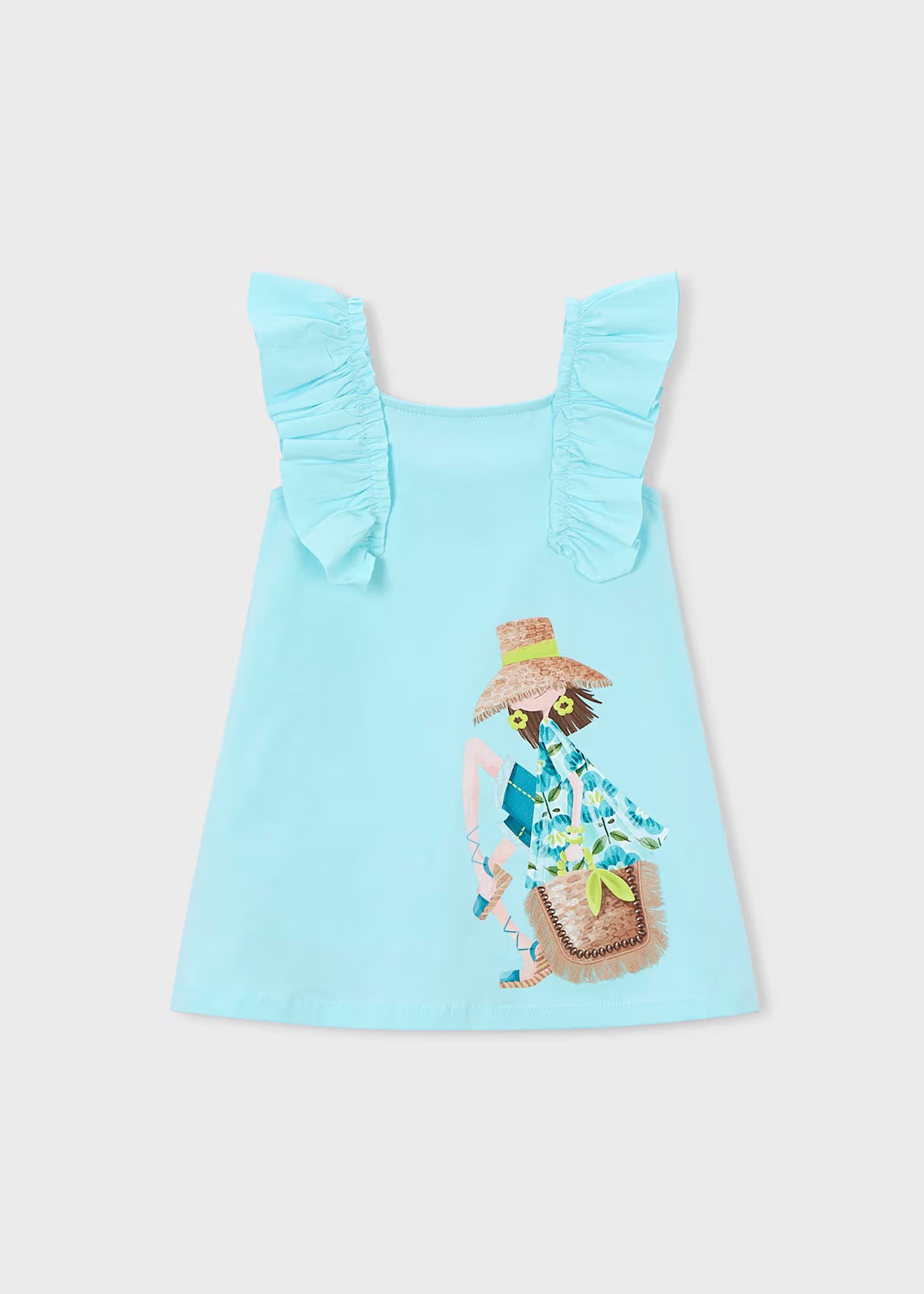 Mayoral - Ruffled Dress - Ocean