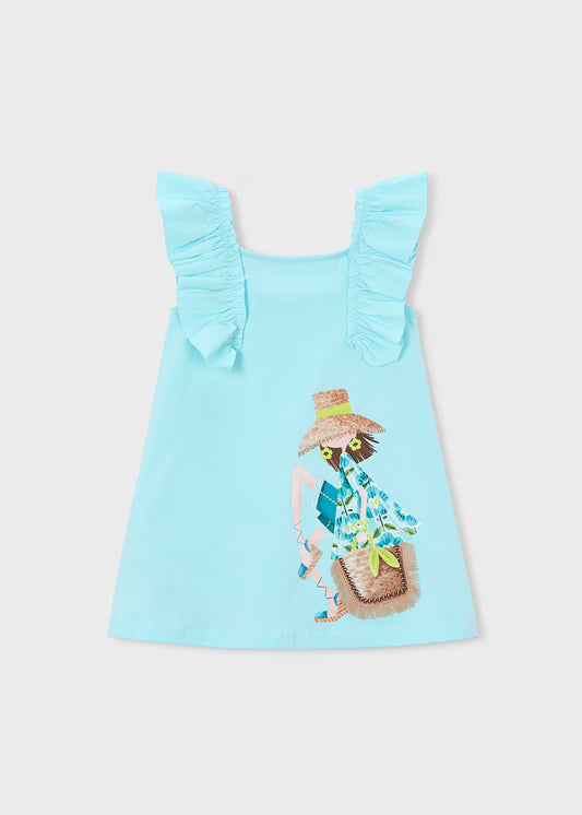 Mayoral - Ruffled Dress - Ocean