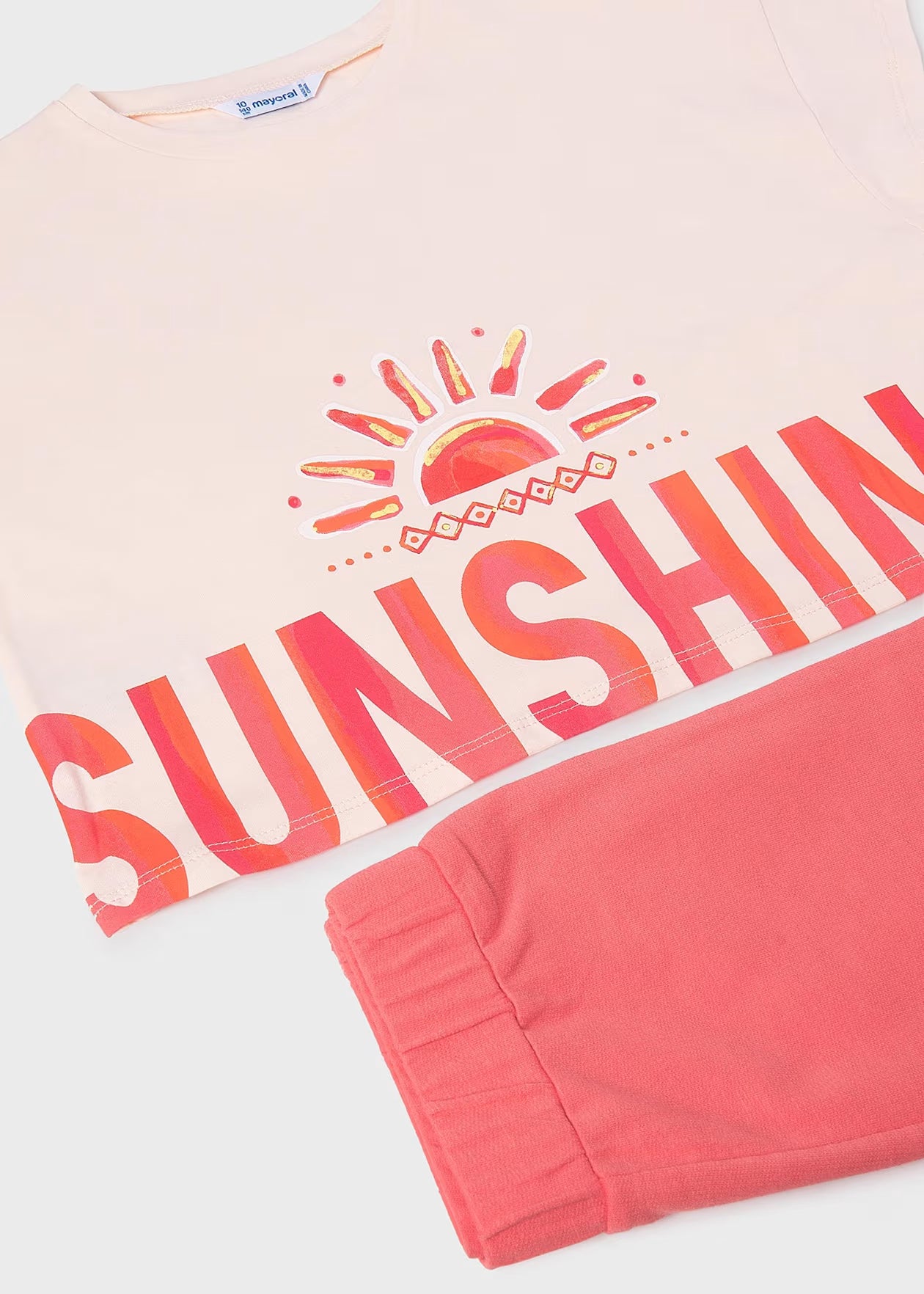 Mayoral - 2 pc Short Set - Flamingo
