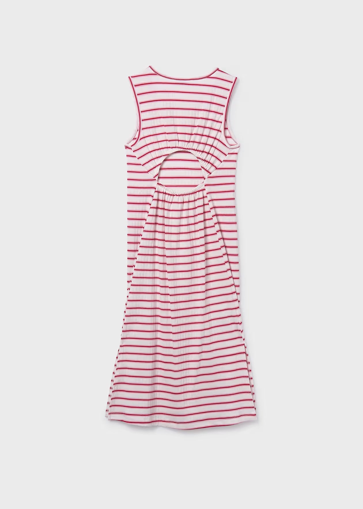 Mayoral - Stripped Dress - Cherry White