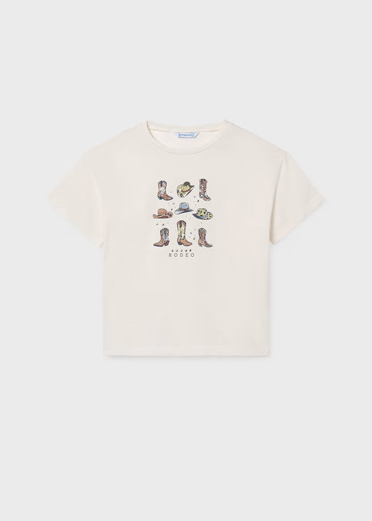 Mayoral - Printed T-shirt - Bone