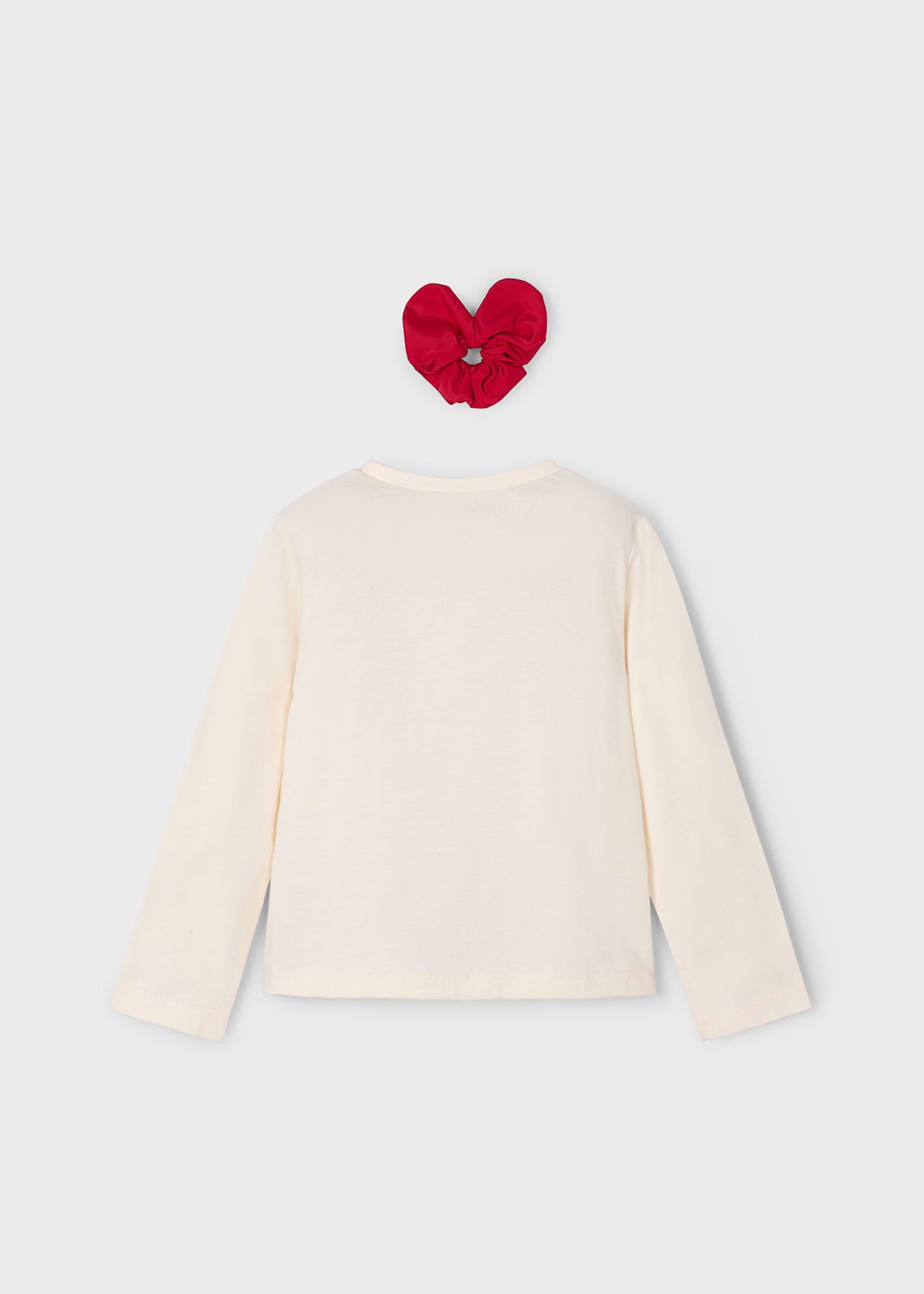 Mayoral - Long Sleeve T-Shirt with Scrunchie - Macchiato