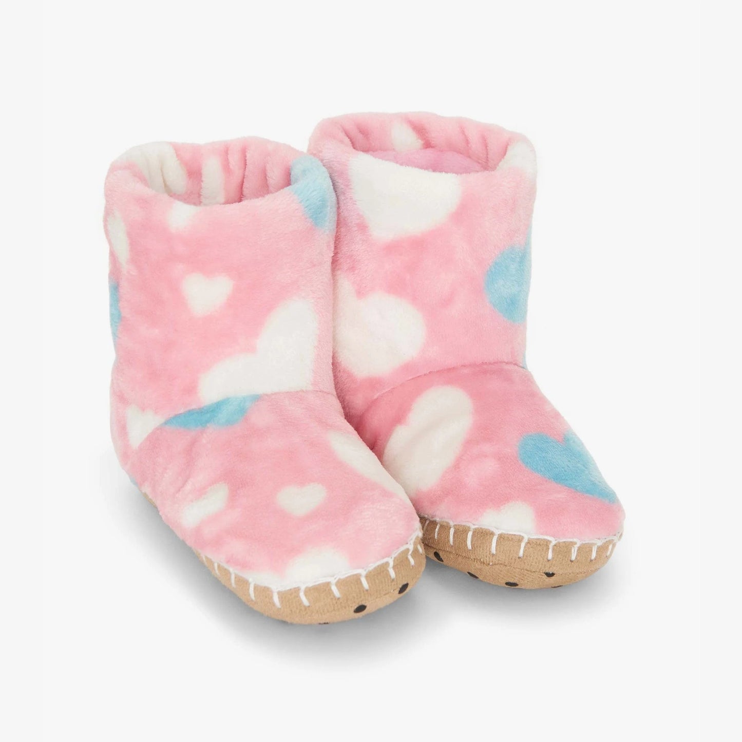 Hatley - Fleece Slippers - Big Hearts