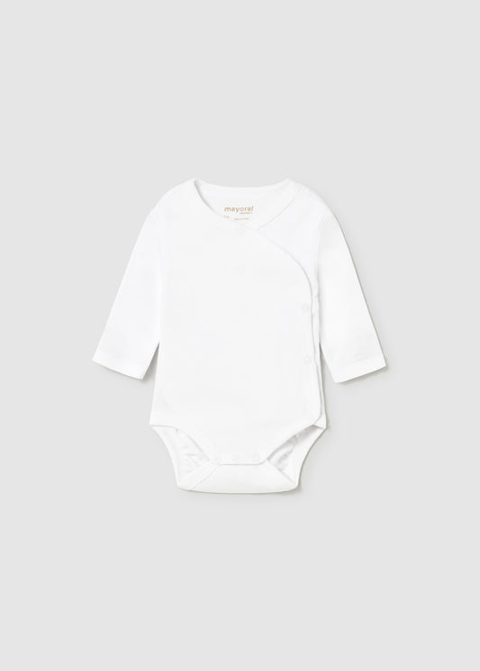 Mayoral - Long Sleeve Onesie - White