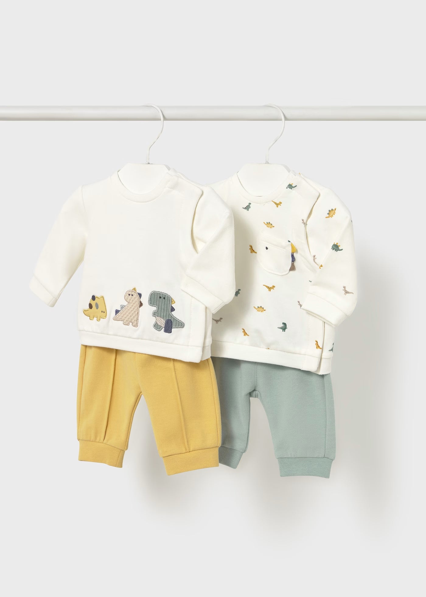 Mayoral - 2 pc Dinosaur Set - Mustard