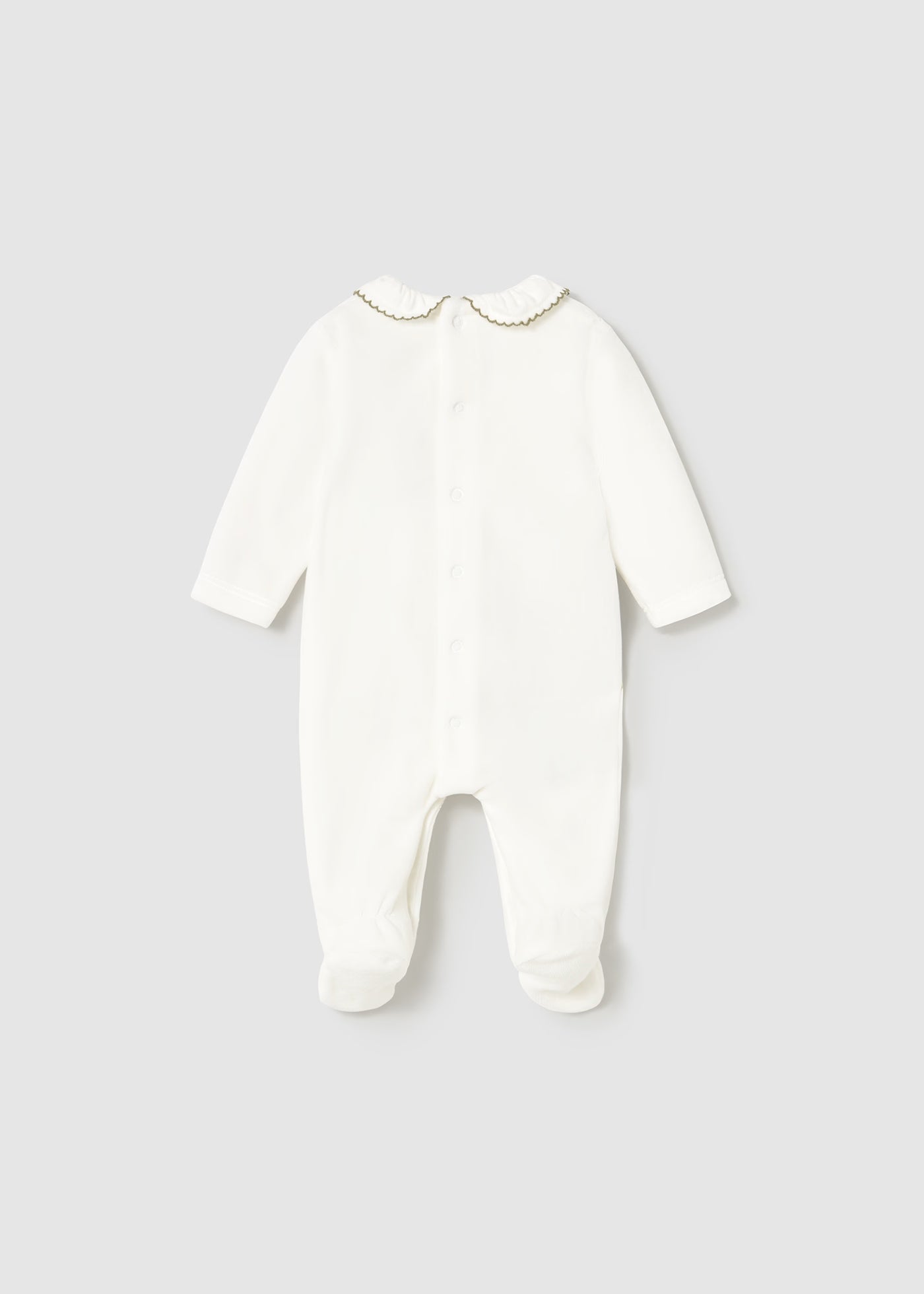 Mayoral - Velour Sleeper - Offwhite