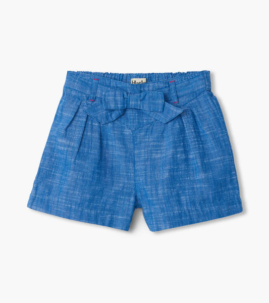 Hatley - Belted Paper Bag Short - Chambray