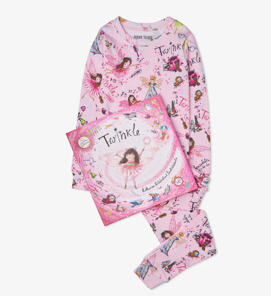 Books To Bed - Twinkle 2pce Pajama Set with Book