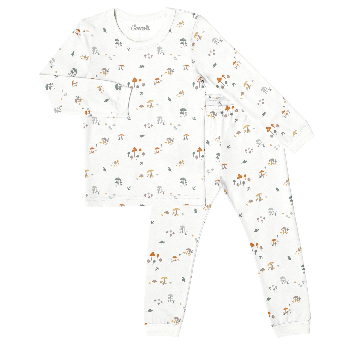Coccoli Bamboo Pajamas - Mushrooms