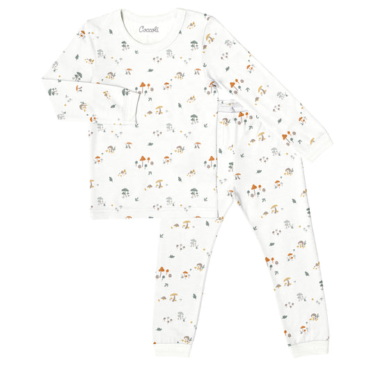 Coccoli Bamboo Pajamas - Mushrooms