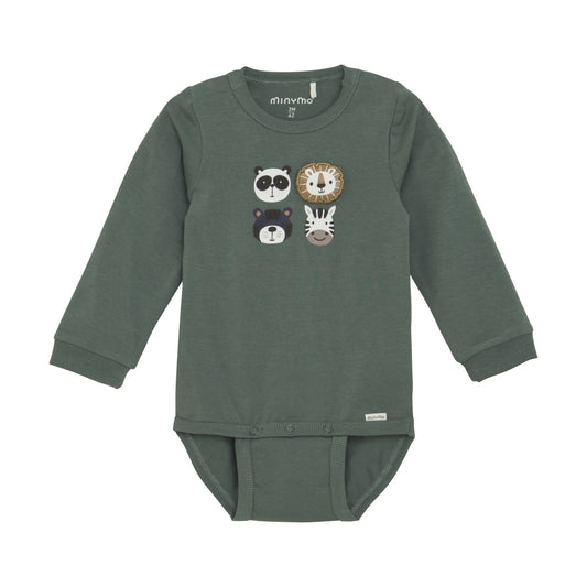 Minymo - Long Sleeve Bodysuit - Dark Forest