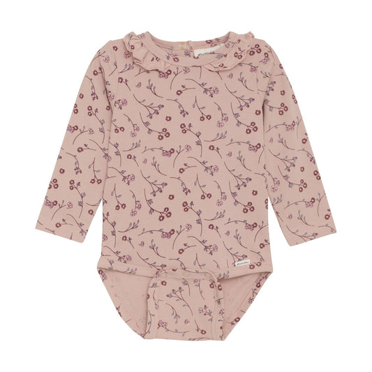 Minymo - Long Sleeve Bodysuit - Floral